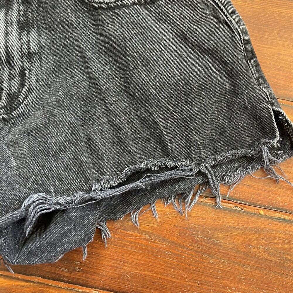 Abercrombie & Fitch The Boyfriend hi rise cut off distressed denim jean shots 26 - Picture 3 of 6